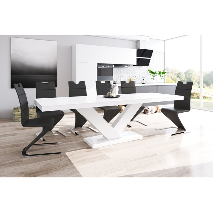 Orren Ellis Fallin Extendable Dining Table & Reviews Wayfair